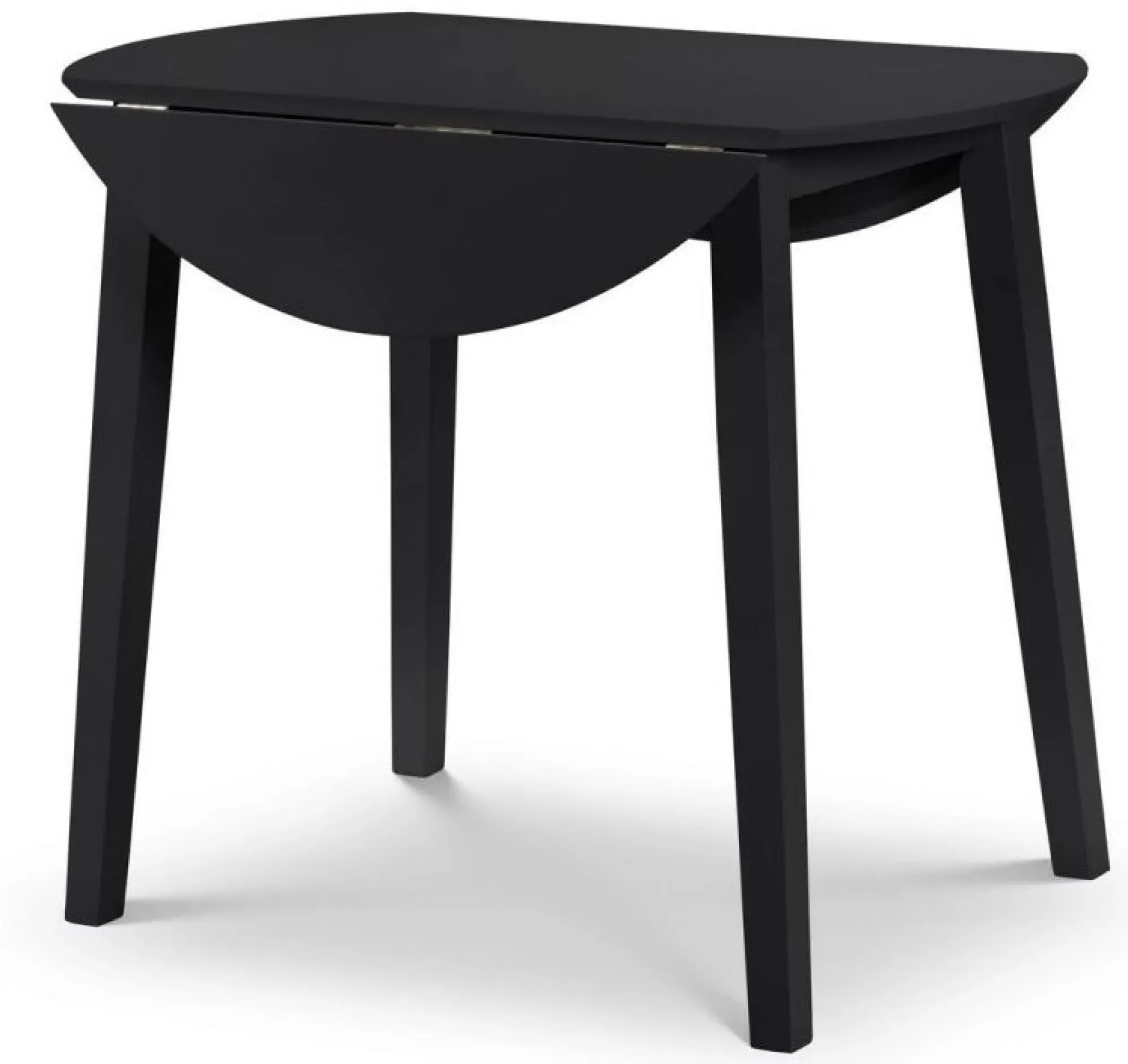 Coast 2-4 Seater Round Drop Leaf Dining Table - Black
