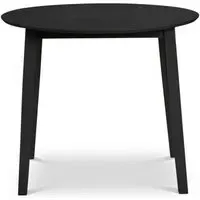 Coast 2-4 Seater Round Drop Leaf Dining Table - Black