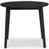 Coast 2-4 Seater Round Drop Leaf Dining Table - Black