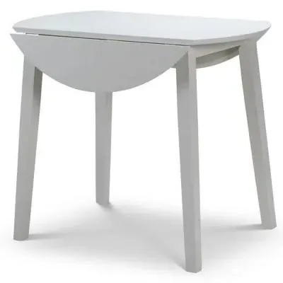 Coast 2-4 Seater Round Drop Leaf Dining Table - Grey