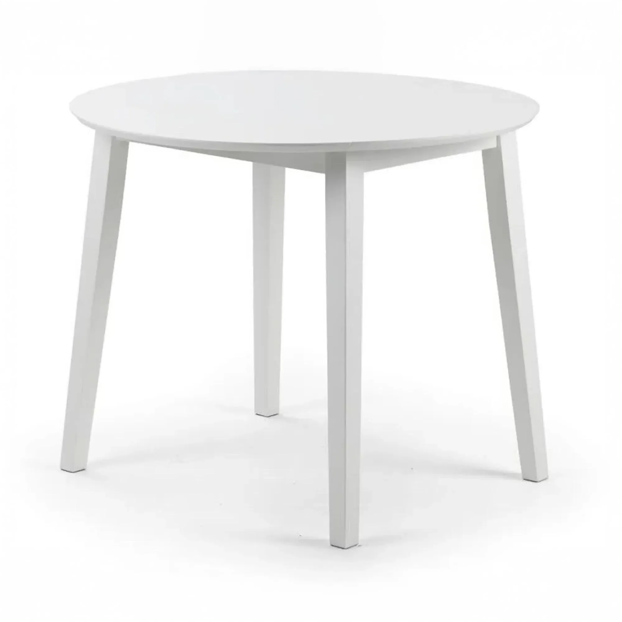 Coast 2-4 Seater Round Drop Leaf Dining Table - White
