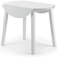 Coast 2-4 Seater Round Drop Leaf Dining Table - White