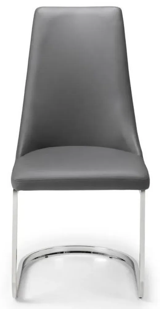 Como 2-4 Seater Extending Dining Set - Grey, High Gloss