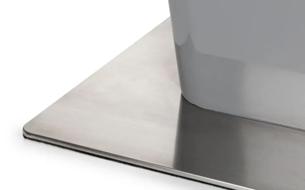 Como 6-8 Seater Extendable Dining Table - Grey, High Gloss