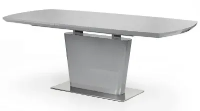 Como 6-8 Seater Extendable Dining Table - Grey, High Gloss image