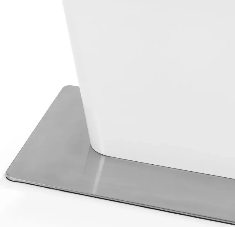 Como 6-8 Seater Extendable Dining Table - White, High Gloss