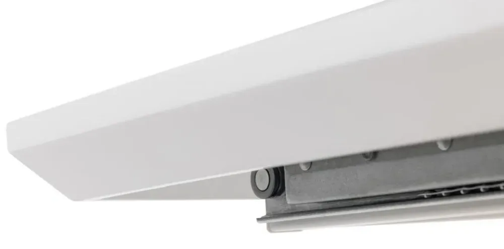 Como 6-8 Seater Extendable Dining Table - White, High Gloss