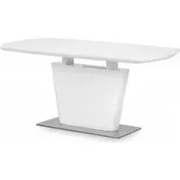 Como 6-8 Seater Extendable Dining Table - White, High Gloss