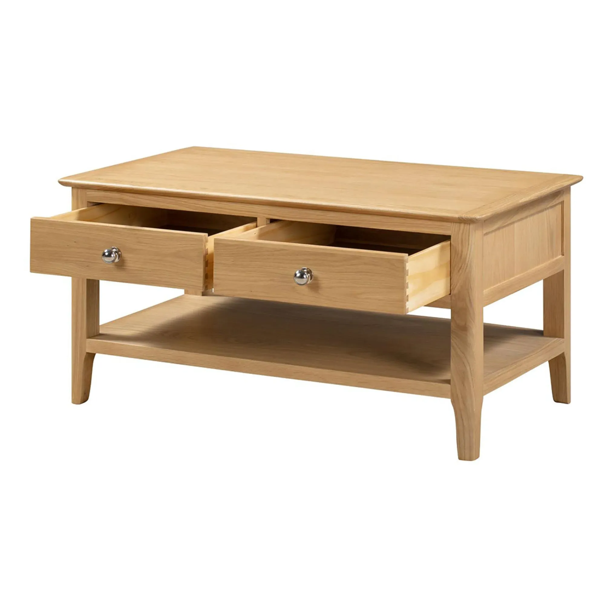 Cotswold 2 Drawer Coffee Table - Oak