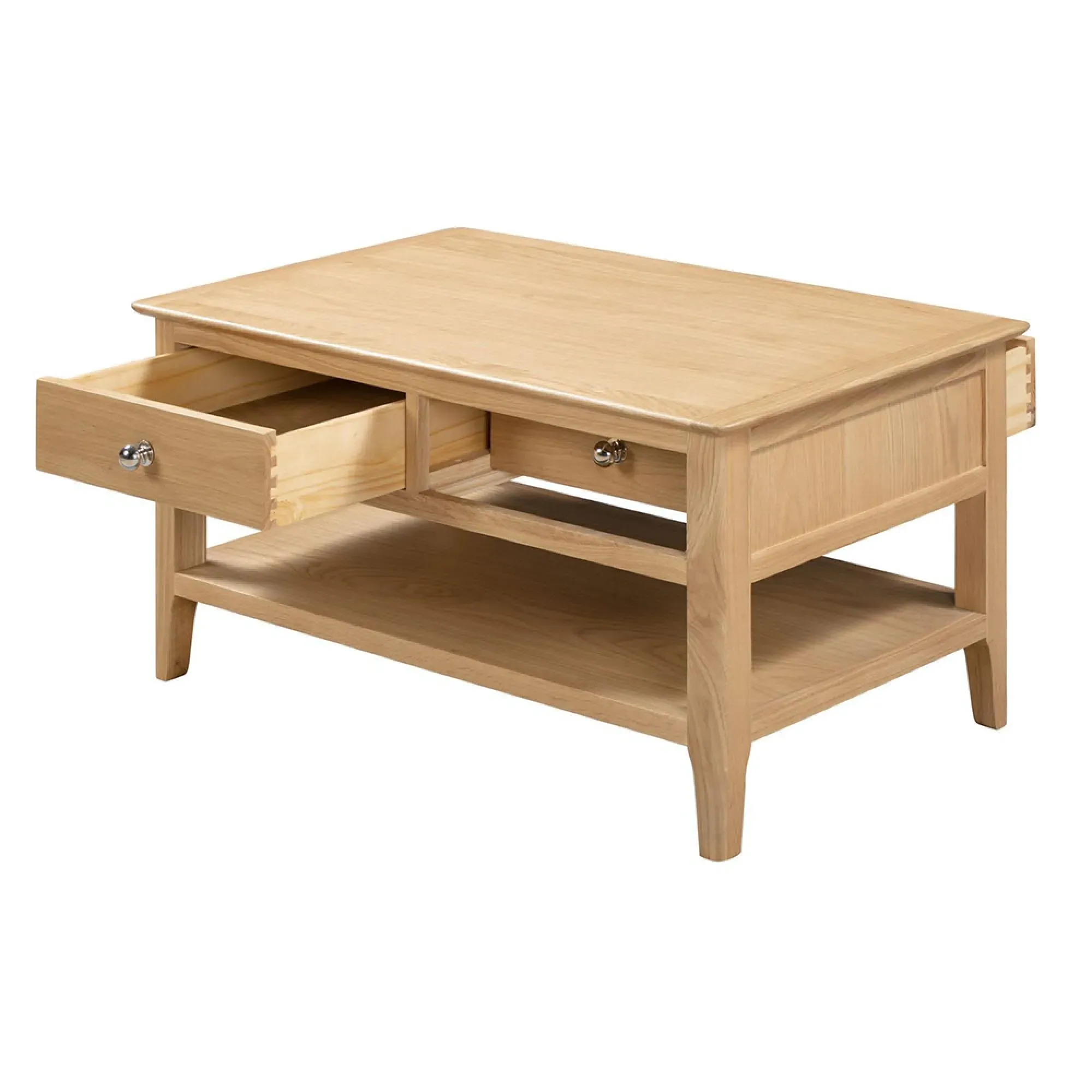 Cotswold 2 Drawer Coffee Table - Oak