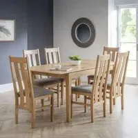 Cotswold 4-6 Seater Extendable Dining Set - Oak