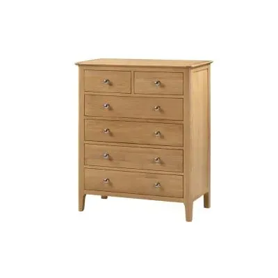 Cotswold 4+2 Drawer Chest - Oak