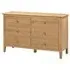 Cotswold 6 Drawer Wide Chest - Oak