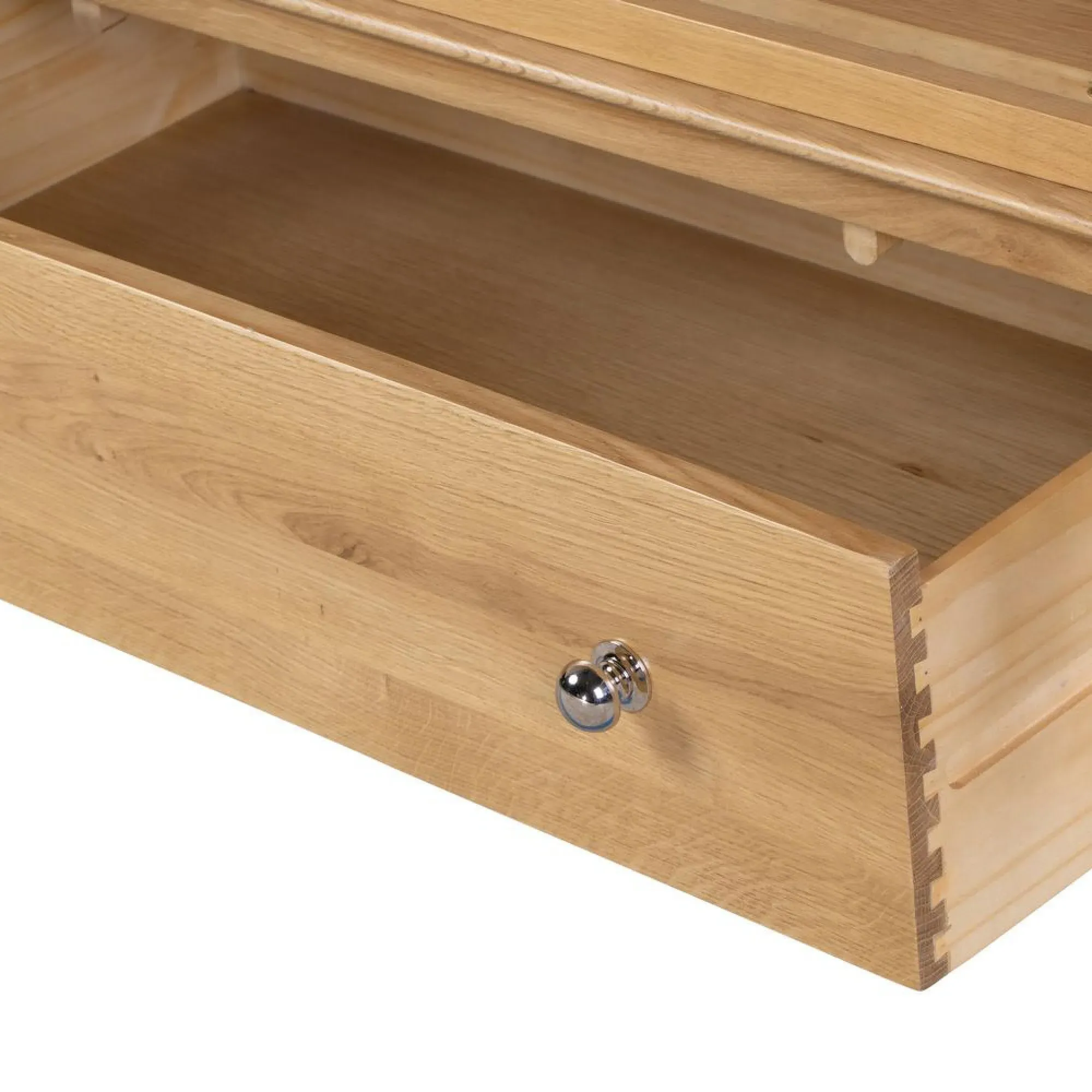 Cotswold Oak 2 Door 1 Drawer Double Wardrobe - Natural