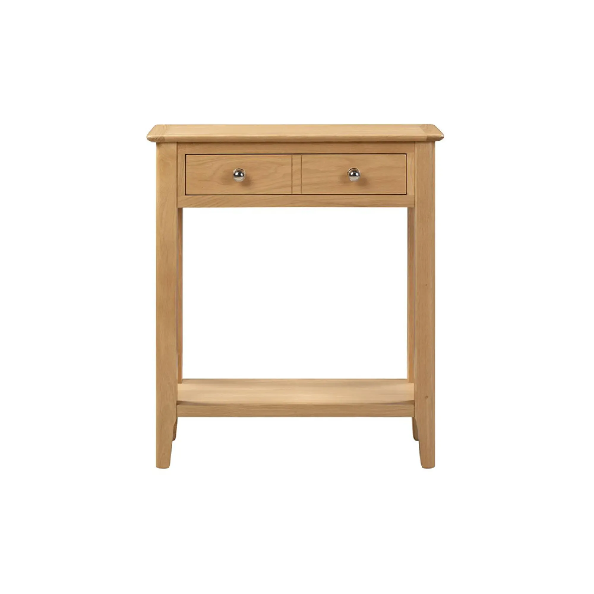 Cotswold Oak 2 Drawer Console Table - Natural