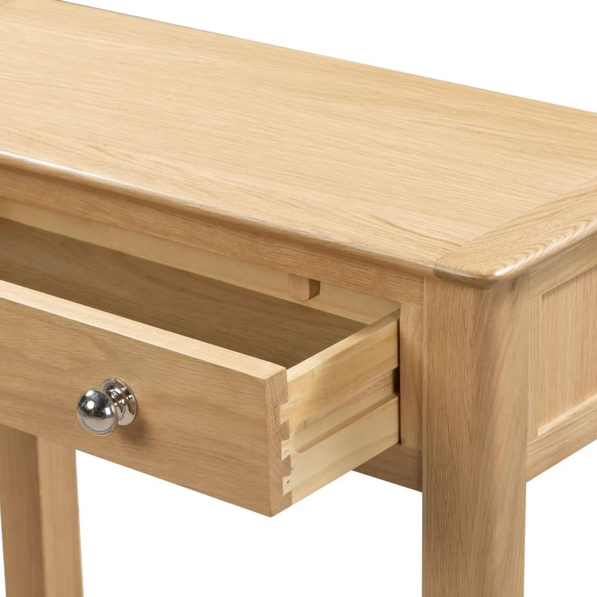 Cotswold Oak 2 Drawer Console Table - Natural