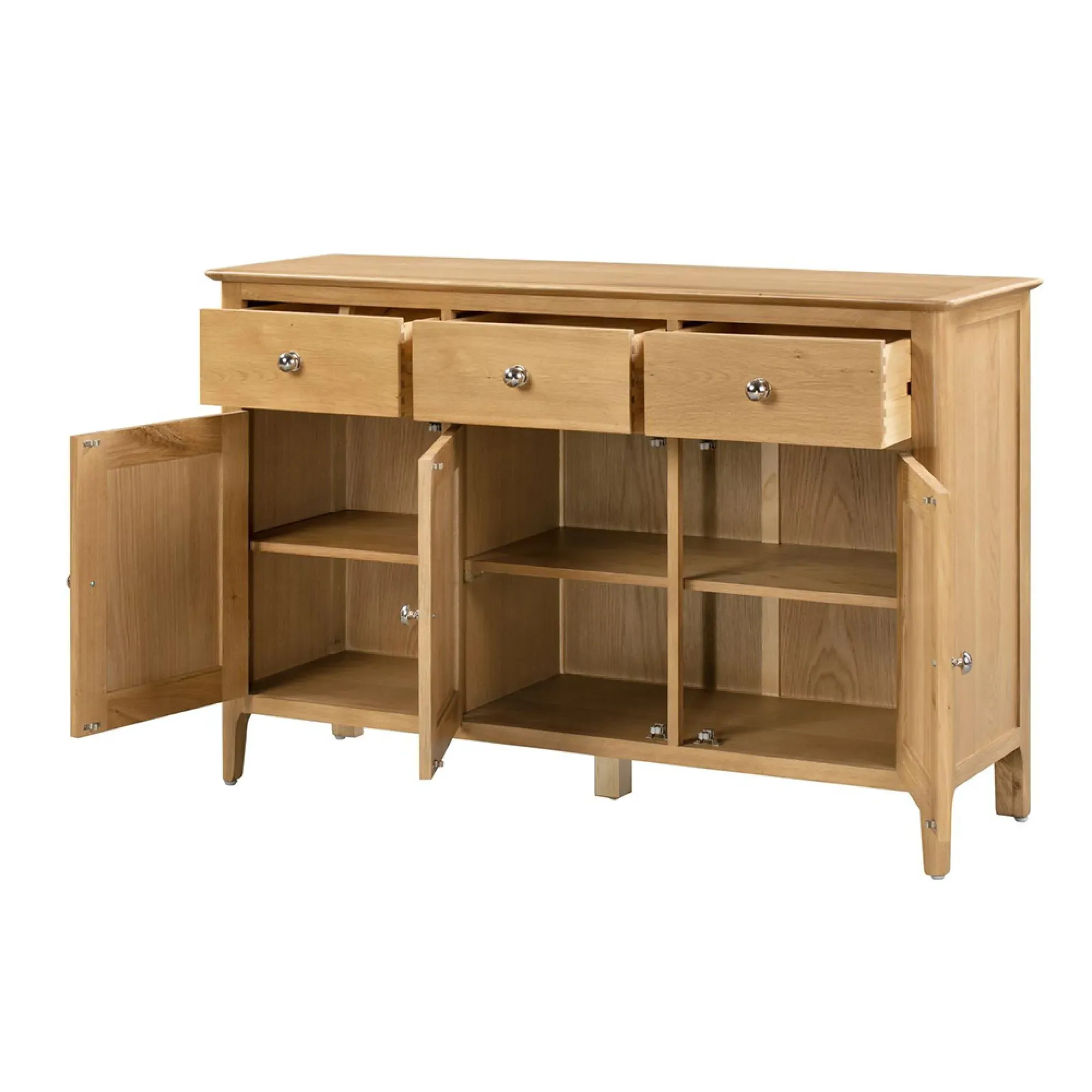 Cotswold Oak 3 Door Sideboard - Natural