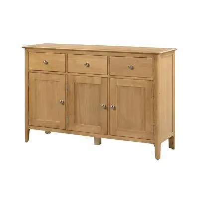 Cotswold Oak 3 Door Sideboard - Natural