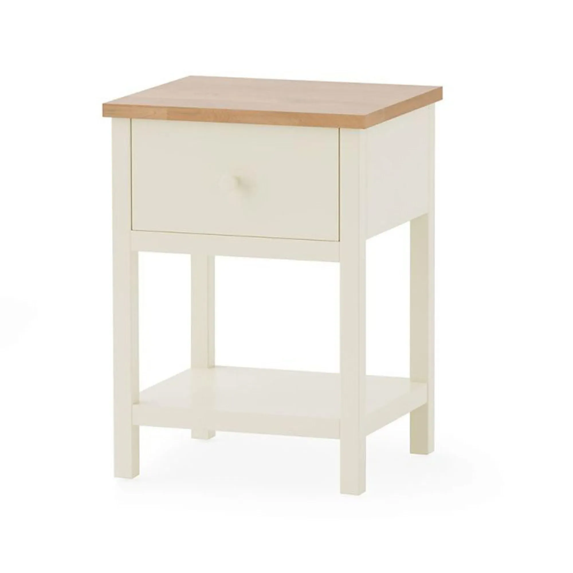 Coxmoor 1 Drawer Bedside Table - Ivory