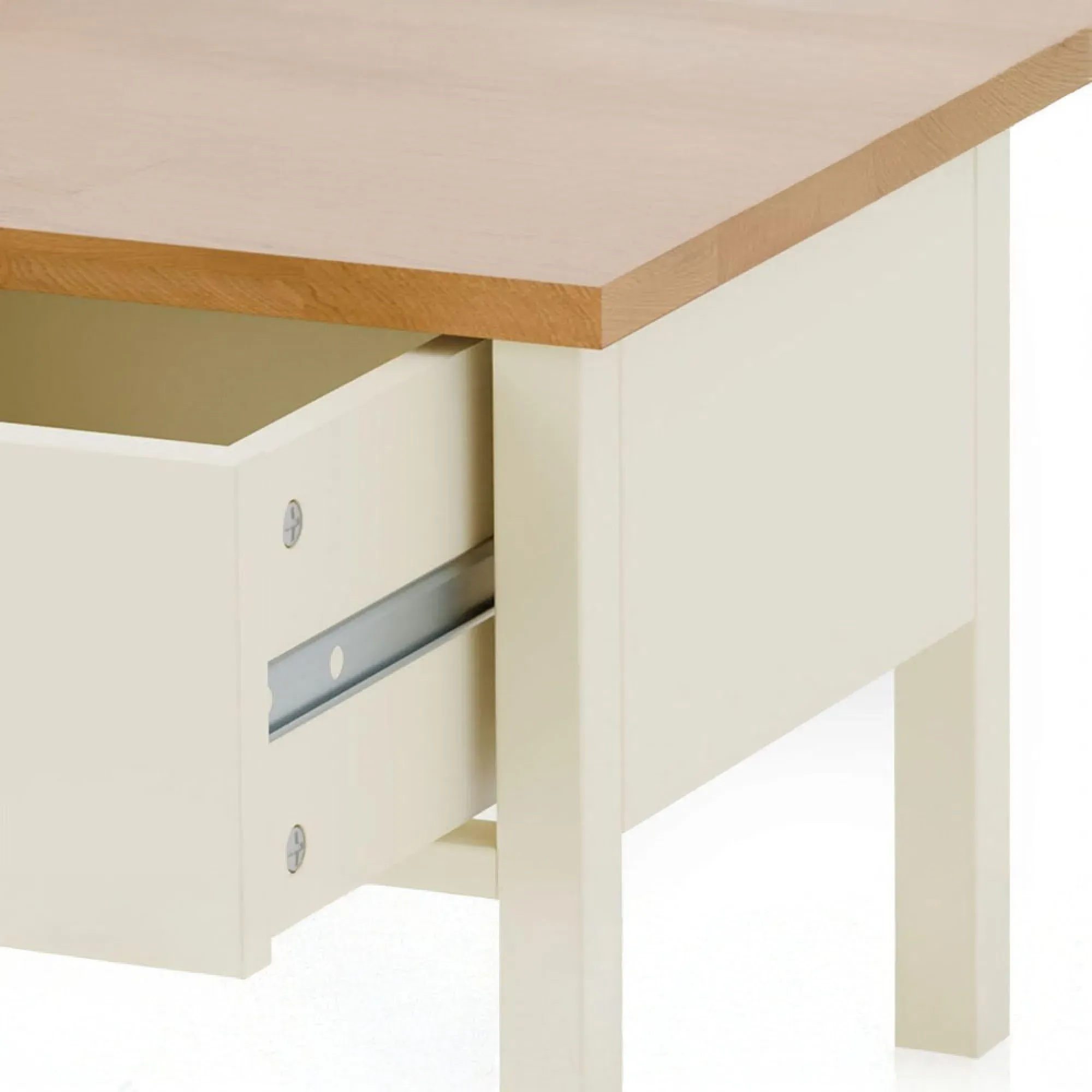 Coxmoor 1 Drawer Bedside Table - Ivory