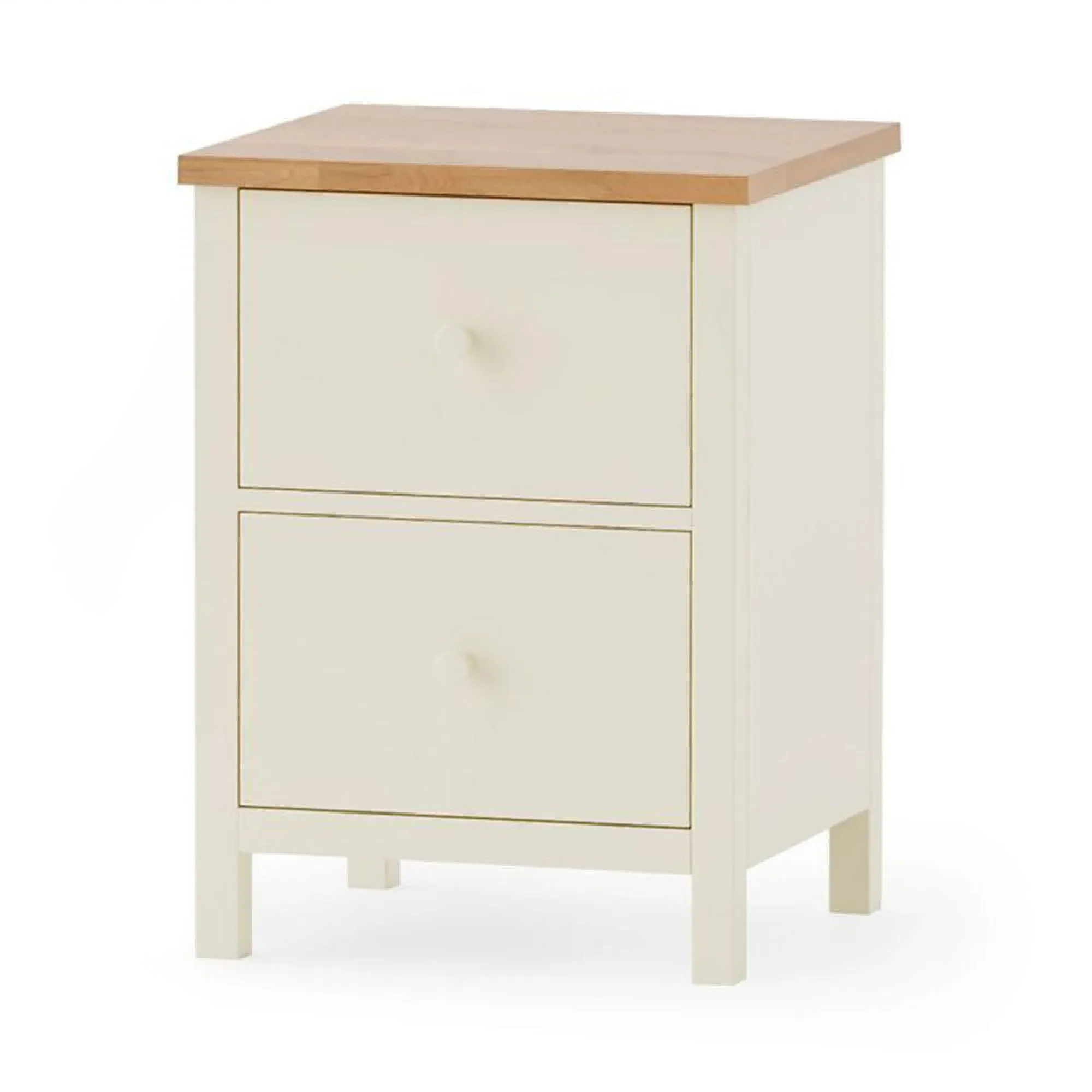 Coxmoor 2 Drawer Bedside Table - Ivory