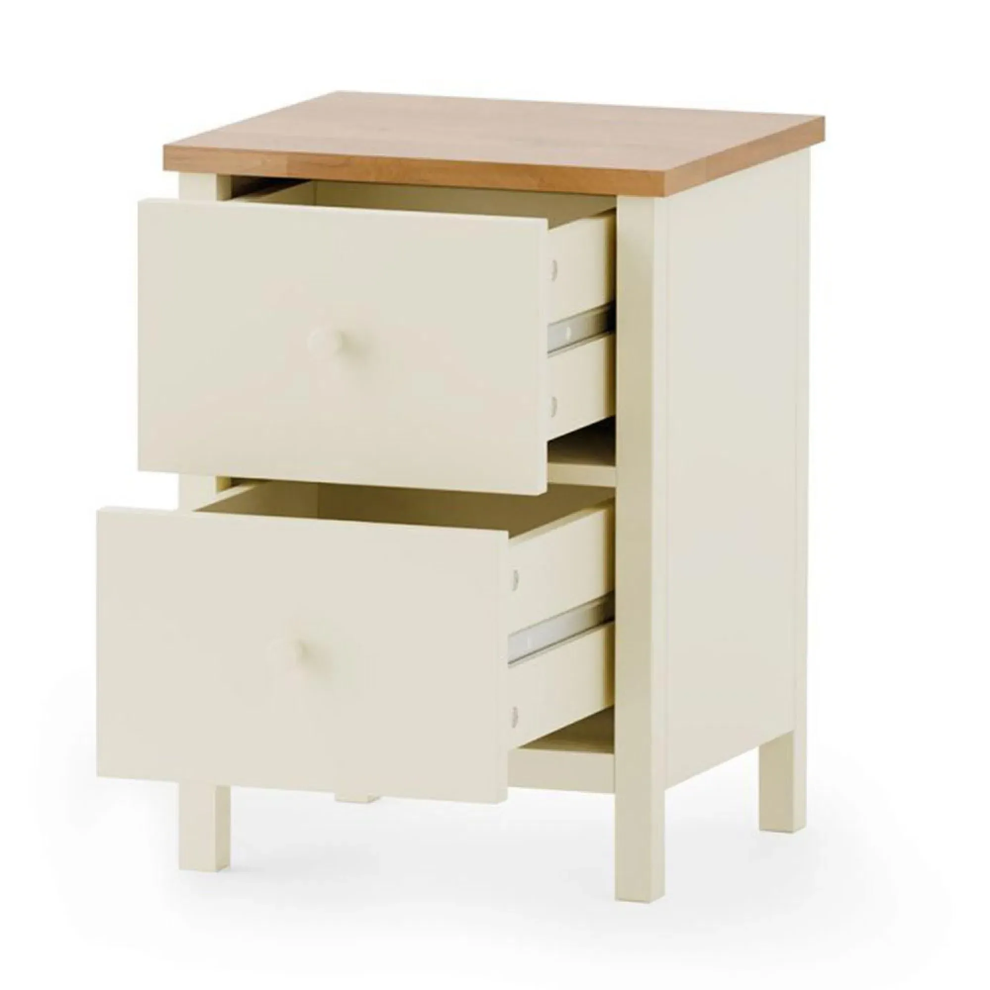 Coxmoor 2 Drawer Bedside Table - Ivory