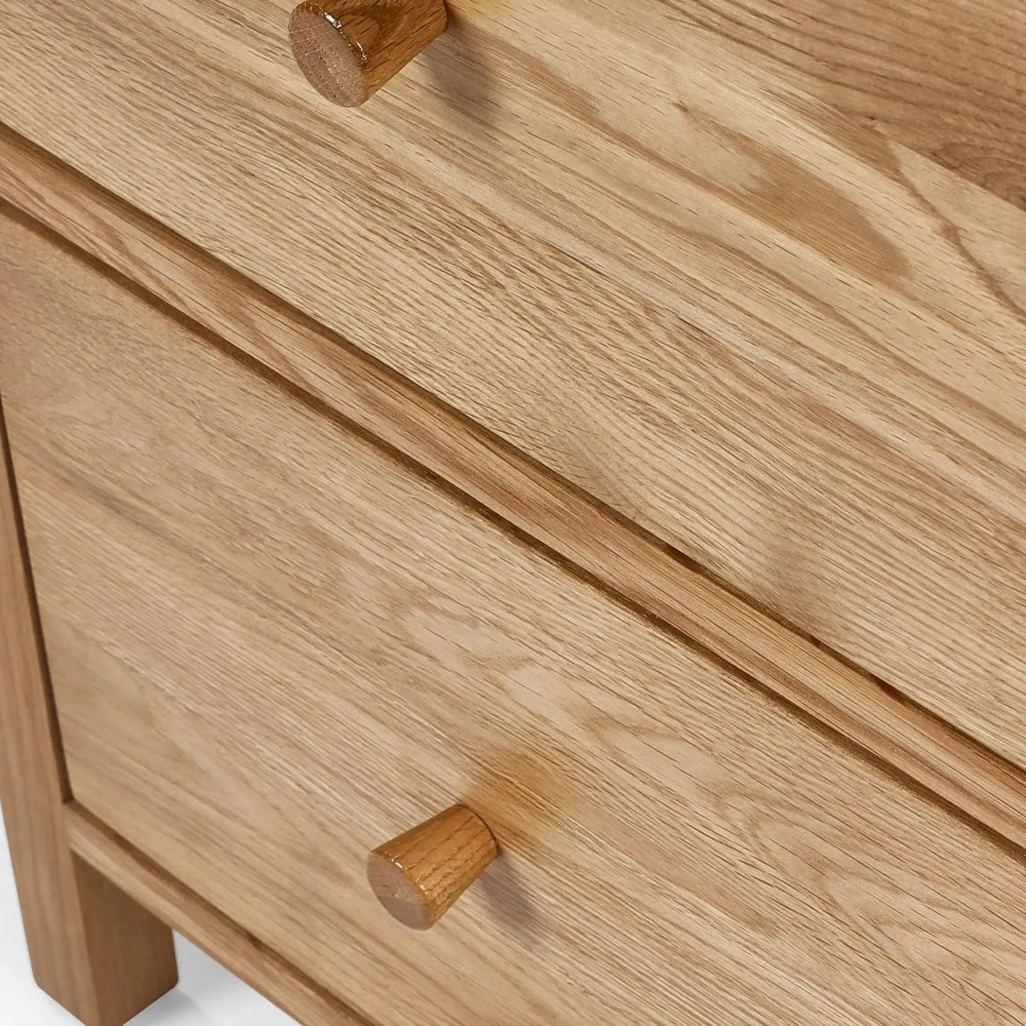 Coxmoor 2 Drawer Bedside Table - Oiled Oak