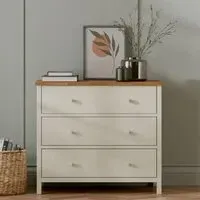 Coxmoor 3 Drawer Chest - Ivory