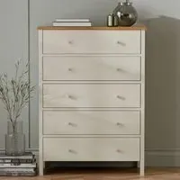 Coxmoor 5 Drawer Chest - Ivory