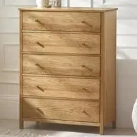 Coxmoor 5 Drawer Chest - Oak
