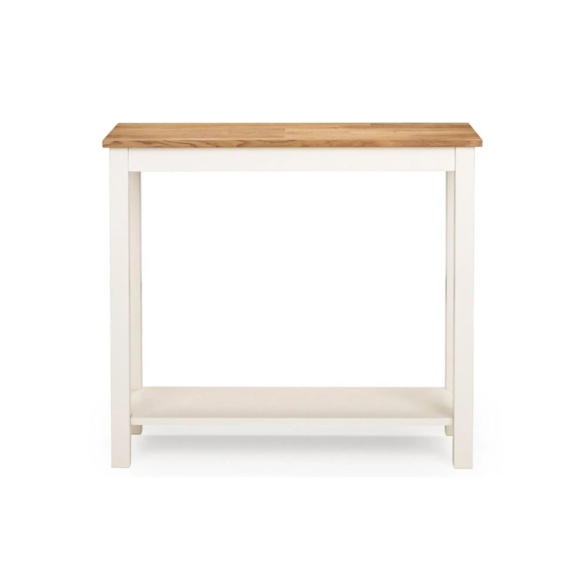Coxmoor Console Table with Shelf - Ivory Lacquer