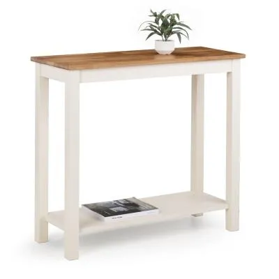 Coxmoor Console Table with Shelf - Ivory Lacquer image