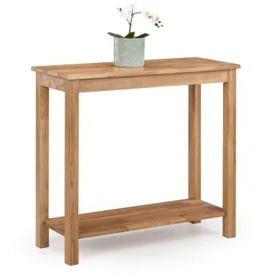 Coxmoor Console Table with Shelf - Oiled Oak