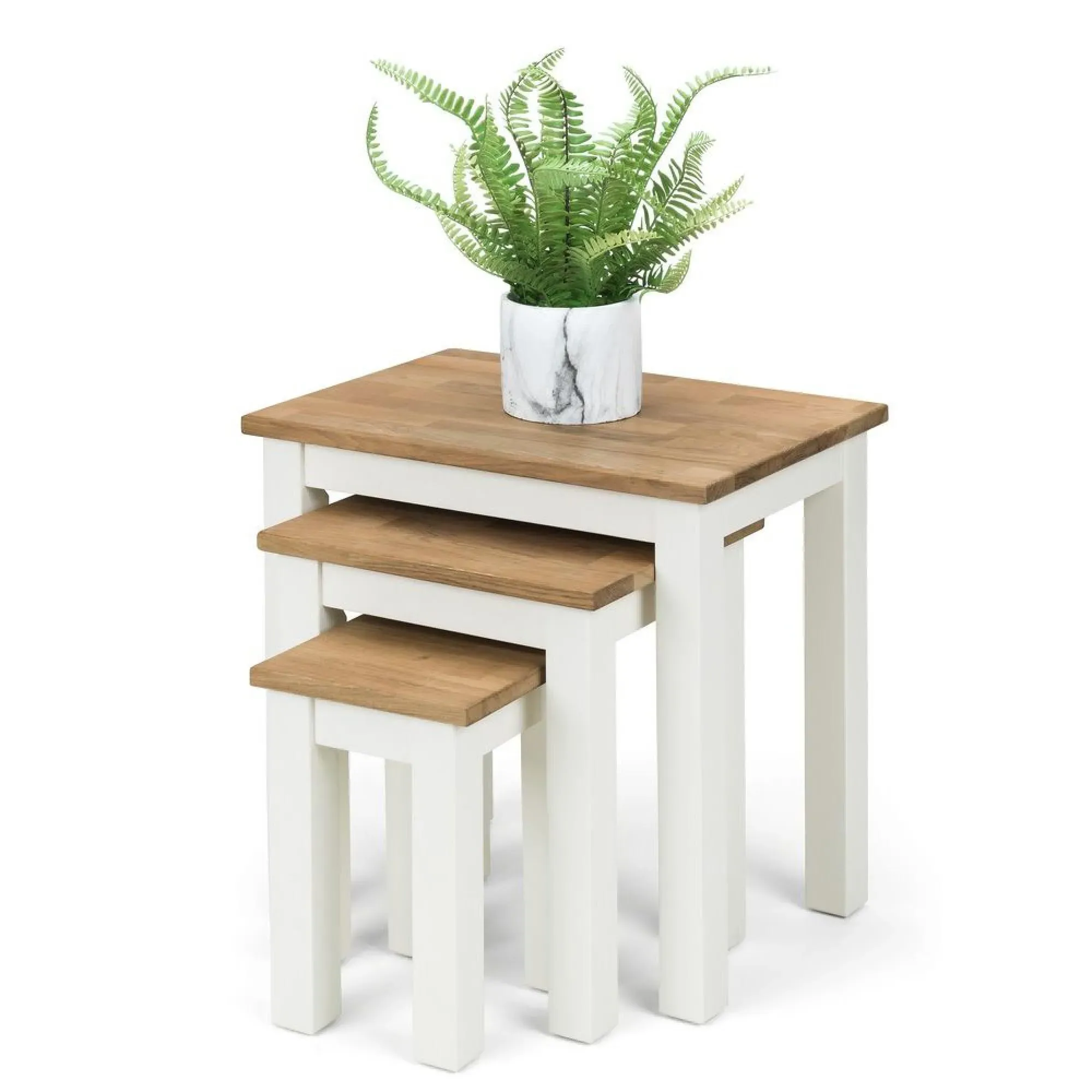 Coxmoor Nest of 3 Tables - Ivory