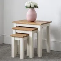 Coxmoor Nest of 3 Tables - Ivory