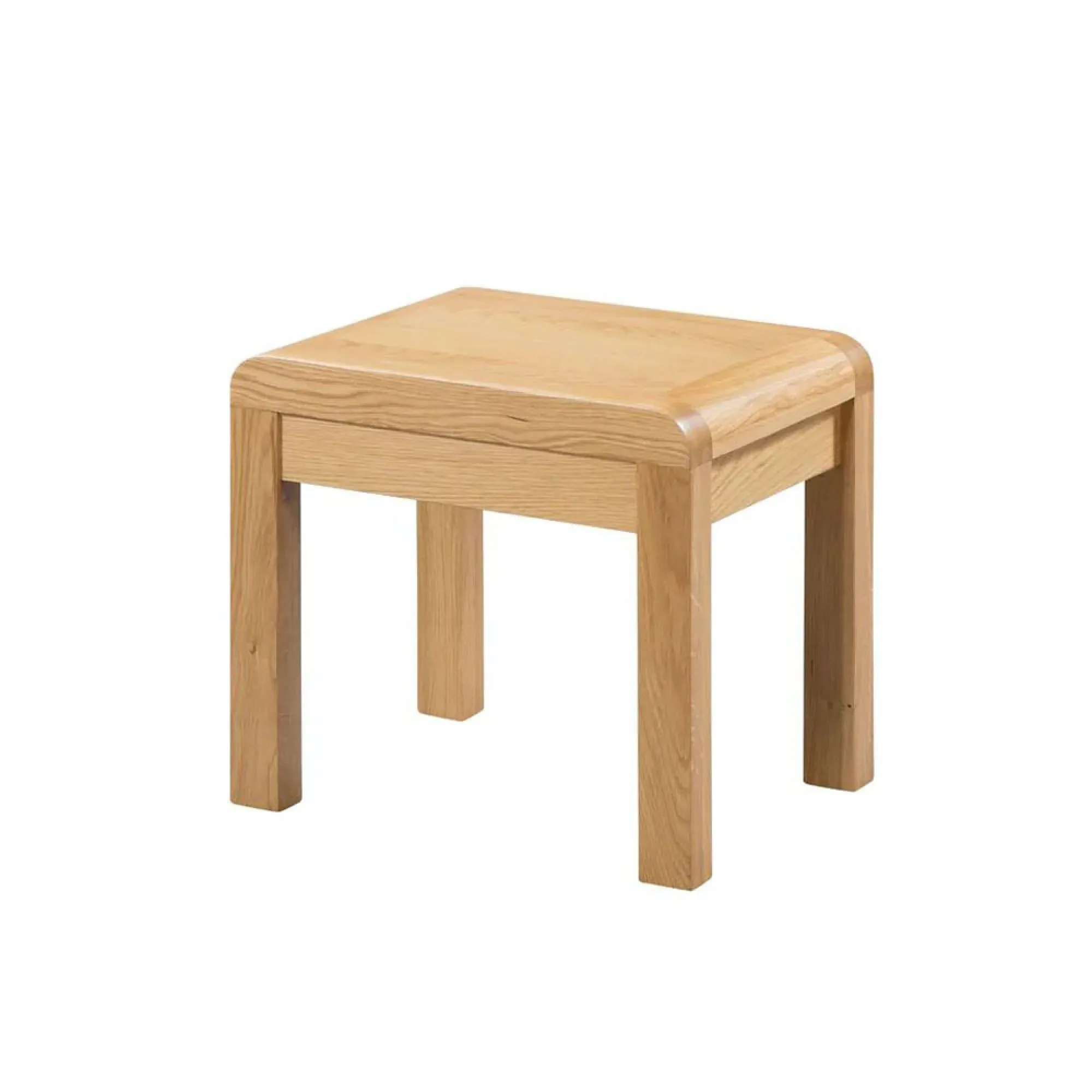 Curve 2 Drawer Dressing Table with Stool - Oak