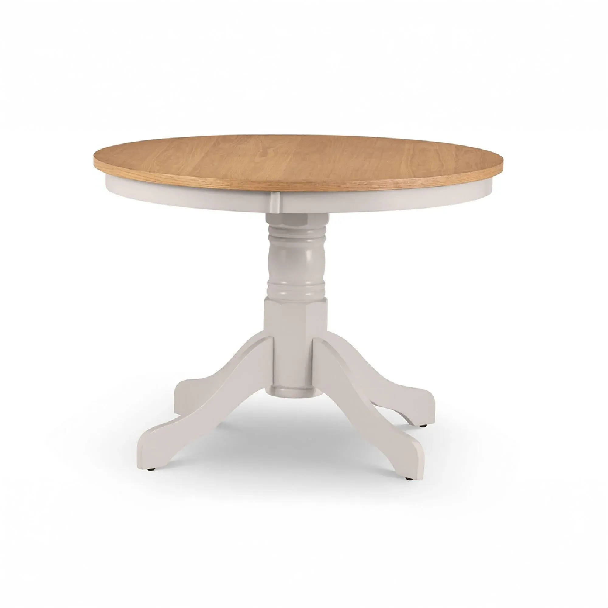 Davenport 4-Seater Round Dining Set with 4 Chairs - Ivory