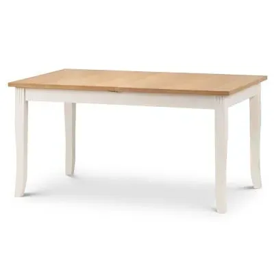 Davenport 6-8 Seater Extendable Dining Table - Ivory, Oak