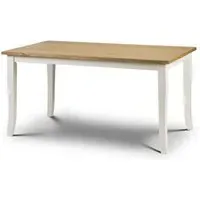 Davenport 6-Seater Dining Table - Ivory, Oak
