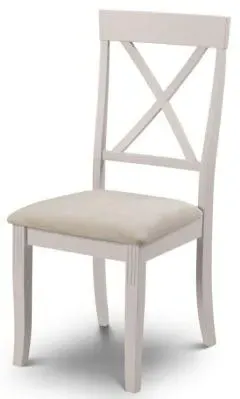 Davenport Cross Back Dining Chair Set of 2 - Grey image