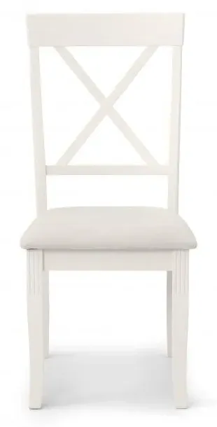 Davenport Cross Back Dining Chair Set of 2 - Ivory