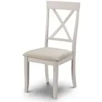 Davenport Cross Back Dining Chair Set of 2 - Ivory