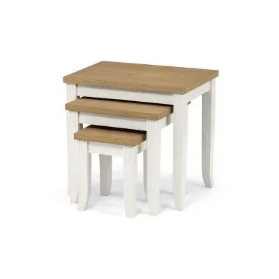 Davenport Nest of 3 Tables - Grey, Oak
