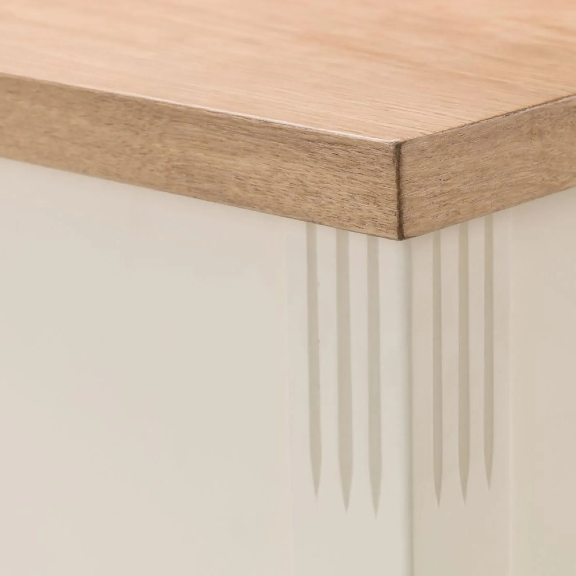 Davenport Storage Bench - Ivory, Oak