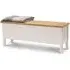 Davenport Storage Bench - Ivory, Oak