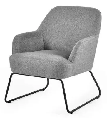 Davos Accent Chair - Grey, Fabric image