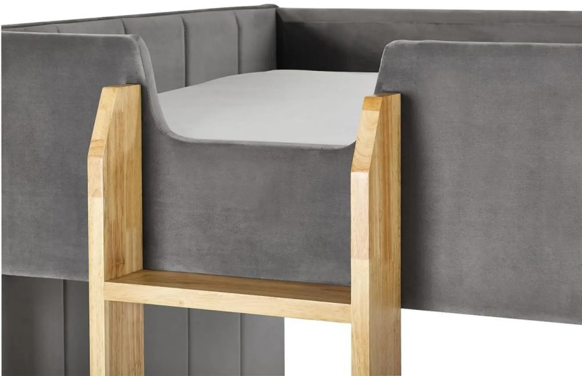 Daytona Bunk Bed - Grey, Fabric