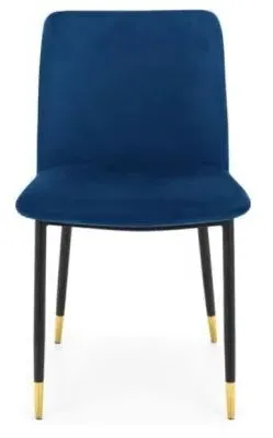 Delaunay Dining Chair Set of 2 - Blue, Velvet