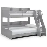 Domino Triple Sleeper Bed - Light Grey