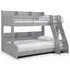 Domino Triple Sleeper Bed - Light Grey